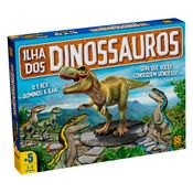 Jogo de Tabuleiro - Ilha dos Dinossauros - T-Rex - 2 a 4 Jogadores - Grow