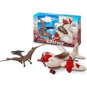 AVIAO DINO FLYING COM DINOSSAURO - USUAL BRINQUEDOS