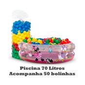 Piscina Infantil Inflável Minnie 70 litros + 50 Bolinhas