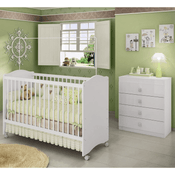 Quarto Infantil Berço e Cômoda Satriani