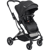 Carrinho de Bebe Moises Compacto Passeio Kiddo Zig Zag Preto