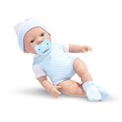 Boneco Bebe - Bebezinho Real - Primeiros cuidados - Azul - Roma