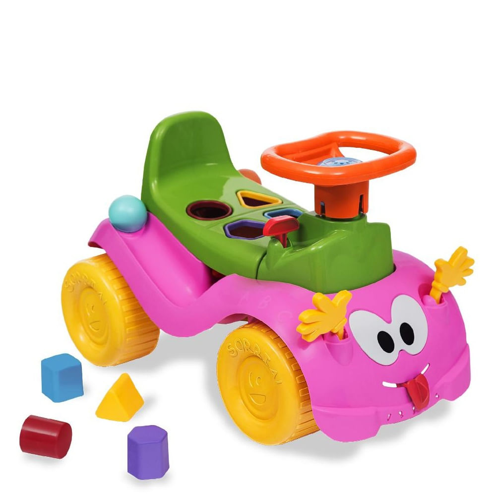 Carrinho Para Bebê - Fisher-Price - Dino Bolinhas Divertidas - Azul -  Mattel - Ri Happy