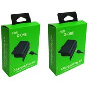 Kit 2 Baterias Recarregaveis USB para Controle Xbox One Compativel