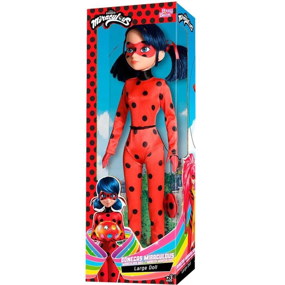 Boneco Miraculous - As Aventuras de Ladybug - Cat Noir - 55 cm