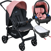 Carrinho de Bebe Bebe Conforto Moises Burigotto Ecco CZ Rosa