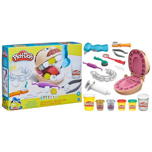 Conjunto Massinha - Play-Doh - Brincando de Dentista - Hasbro