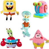 Kit 5 Pelucias Personagem Do Bob Esponja Super Premium Macio