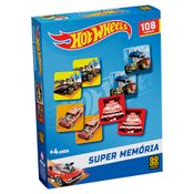 Jogo De Memória - Supermemória Hot Wheels - 54 Pares - Grow