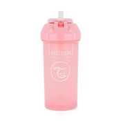 Garrafinha com canudo 360 ml Rosa Twistshake