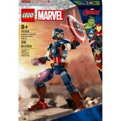 LEGO - Marvel - Figura De Construção Do Capitão América - 76258