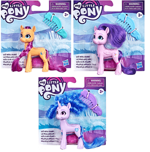 My Little Pony Melhores Amigas do Filme Kit c/ 3 Pôneis