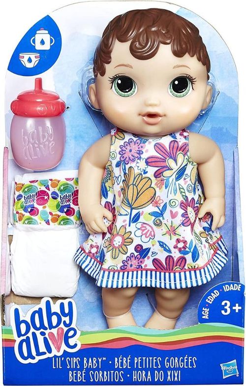 Boneca Baby Alive Morena Hora Do Xixi Hasbro - E0499