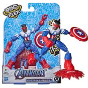 Capitão America Falcão Avengers Marvel Bend e Flex - Hasbro