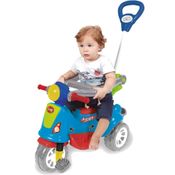 TRICICLO INFANTIL AVESPA COLORIDO PROTEÇÃO LATERAL E HASTE