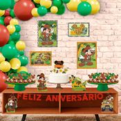 Decoração Festa Aniversário Infantil Mickey Safari Com 40 Itens