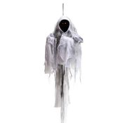 Decoração Halloween Esqueleto Fantasma 100 cm pro Dia das Bruxas