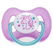 Chupeta - Silicone Ultra Soft - 0-6m - Comfort - Unicórnio Rosa - Buba