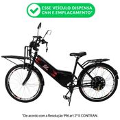 Bicicleta Elétrica - Work PAM - 800w Lithium - Preta - Plug and Move