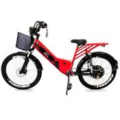 Bicicleta Elétrica - Street Plus PAM - Cestinha - 800w Lithium - Vermelha - Plug and Move