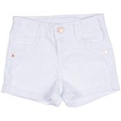 Shorts Feminino Color - Branco - Tamanho 1 - Mania Kids