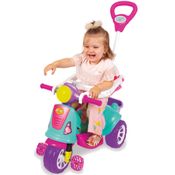 TRICICLO INFANTIL COM HASTE E BARRA DE PROTEÇÃO AVESPA PINK