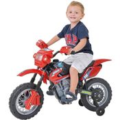 Moto Eletrica Infantil Motocross 6V Vermelha - Xplast