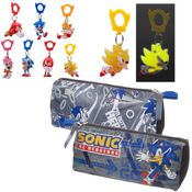 Estojo Sonic + Chaveiro Sonic The Hedgehog Original - Dc Toys