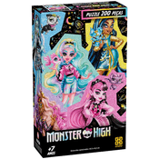 Quebra Cabeça Puzzle 200 Peças Monster High Grow