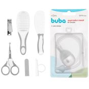 Kit Cuidados Escova Pente Cortador Aspirador Nasal Buba - 7 Peças