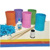 Kit Construa sua Pipa Com Porta Linha Colorido Kits for Kids
