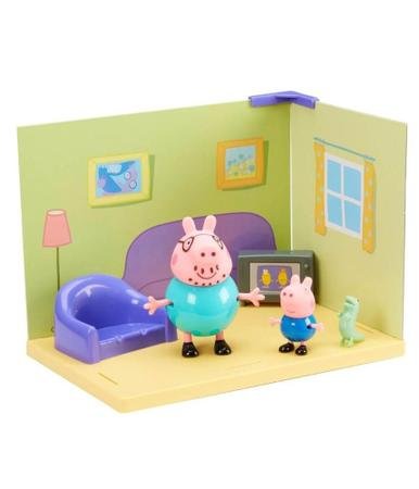 Casa Gigante Da Peppa Pig 55 Cm Com Peppa E George Inclusos - Ri Happy
