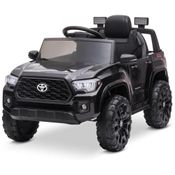 Carro Elétrico Infantil Toyota Tacoma a Bateria 12V com MP3, Luzes LED e Suspensão, Kidzone, Vermelho