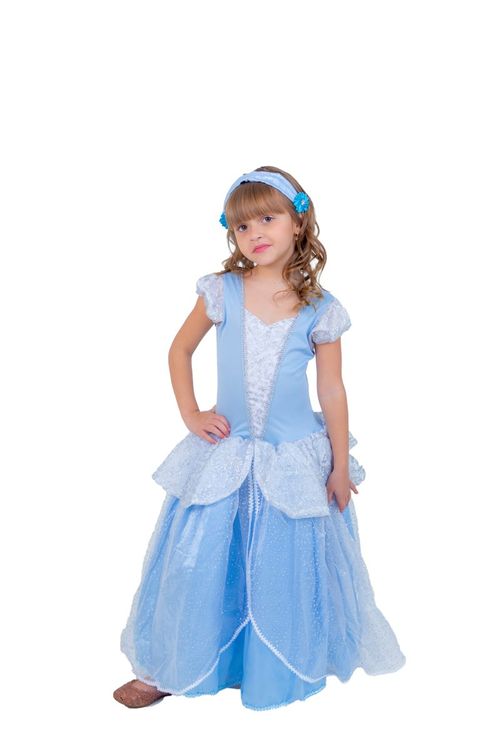 Vestido Cinderela fantasias moda infantil temáticos