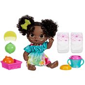 Boneca Bebê com Acessórios - Baby Alive - Hora do Suco - Vestido Verde - Hasbro