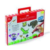 Conjunto Material Escolar - Jumbo Presenteavel - Faber-Castell - 34 Pcs