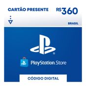 Gift Card Digital - PlayStation Store - Gift Card - 360 Reais