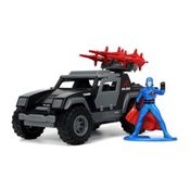 Miniatura Carro G I Joe Stinger c Figura Cobra Commander 1:32