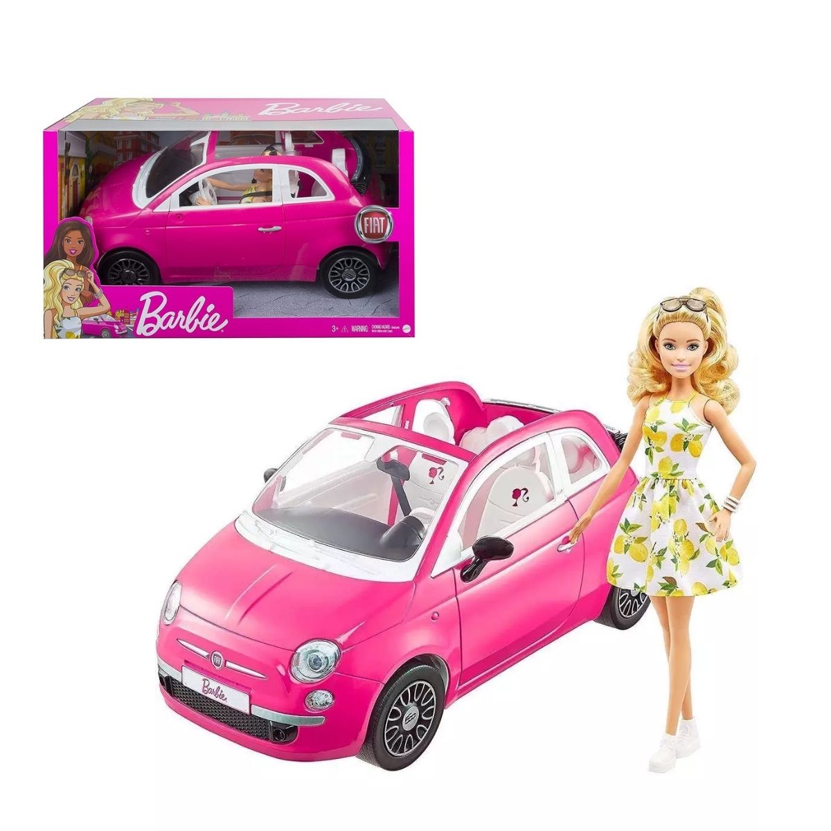 Carro De Controle Remoto Da Barbie Conversivel Boboleta Styl - Ri Happy