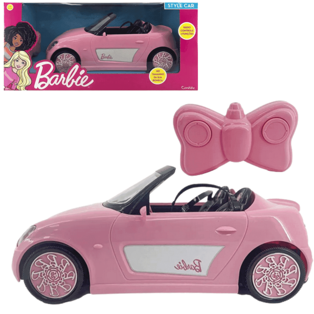 Carro Da Barbie Conversivel Controle Remoto