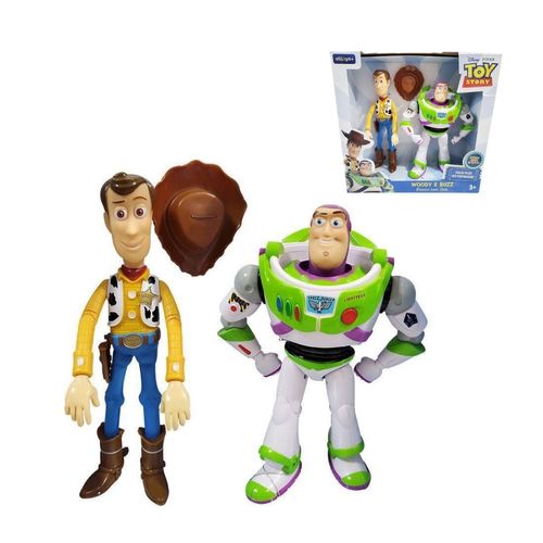 Bonecos Toy Story Buzz e Woody com Som 3+ YD 616 Etitoys