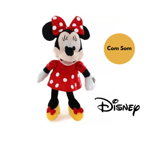 Pelúcia Disney Minnie com Som 40cm 3+ BR333 Multikids