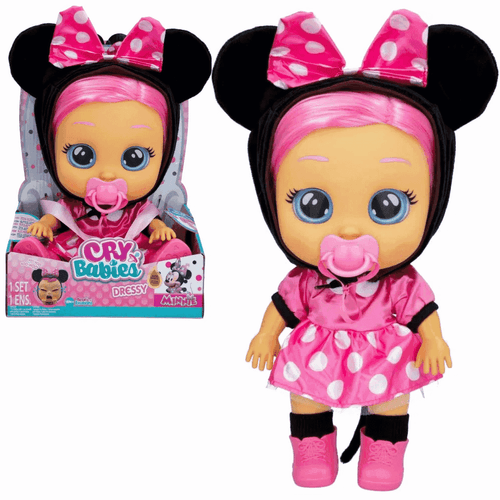 Cry Babies Dressy Minnie Com Cabelo 4+ BR 2079 Multikids