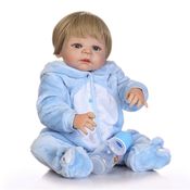 Bebê Reborn Menino 57cm 100% Silicone - Vitor