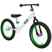 Bicicleta sem Pedal para Crianças de 4 a 9 Anos, Bixe, Branca e Verde