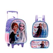 Kit - Frozen - Mochila - Lancheira - Estojo - Lilás