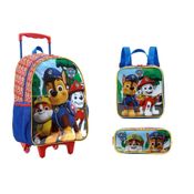 Kit - Mochila - Estojo - Lancheira - Patrulha Canina