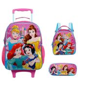 Kit - Mochila - Estojo - Lancheira - Disney - Princesas