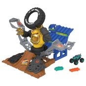 Conjunto de Pista e Carrinho - Hot Wheels - Monster Trucks - Arena Demolição - Mattel