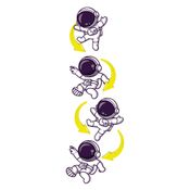 Astronautas Deslizantes No Tubo - Astronautas Escaladores - Toyng